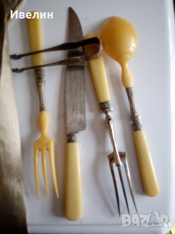 стар викториански комплект прибори, снимка 5 - Антикварни и старинни предмети - 21634657