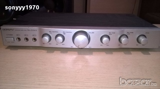Boman ma-x116s stereo karaoke amplifier-внос швеицария, снимка 7 - Ресийвъри, усилватели, смесителни пултове - 13686682