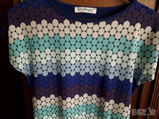 Дамска блуза на точки, снимка 2 - Тениски - 25781691