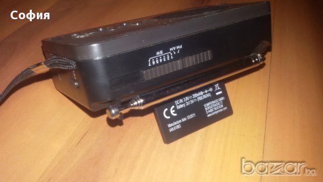 Малко радио Silver Crest, слушалки, часовник, будилник - немско - нови!!!, снимка 3 - Радиокасетофони, транзистори - 15637411