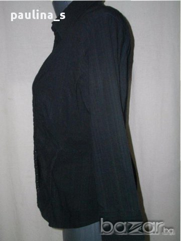  Черна риза с корсет "H&M" / голям размер , снимка 6 - Ризи - 14669095