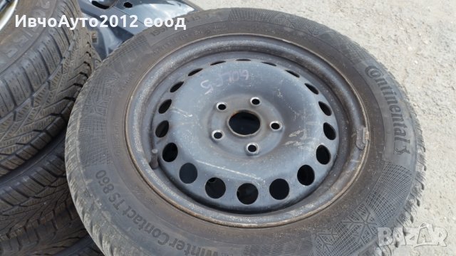 4бр зимни гуми с джанти за vw golf 5 (фолксваген голф 5), снимка 4 - Гуми и джанти - 25590878