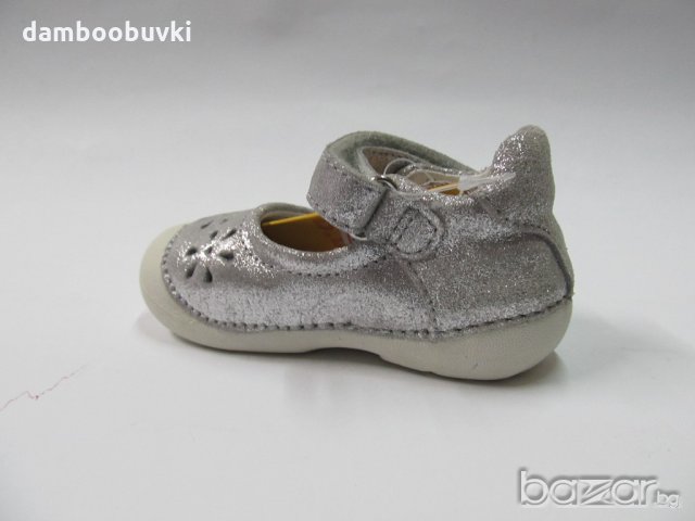 Детски обувки D.D.step естествена кожа сребърни 19/24, снимка 4 - Детски маратонки - 21069180