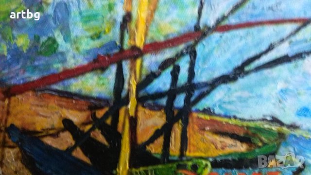 Автентична картина "По Ван Гог", снимка 3 - Картини - 24741509