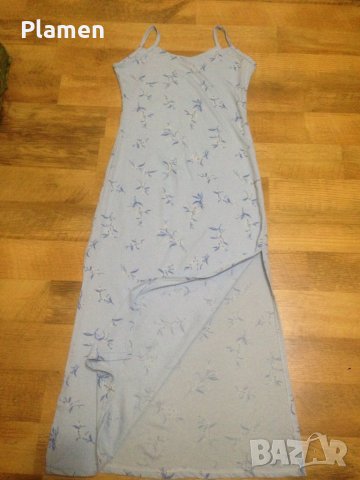 дълга синя рокля , снимка 3 - Рокли - 25757958
