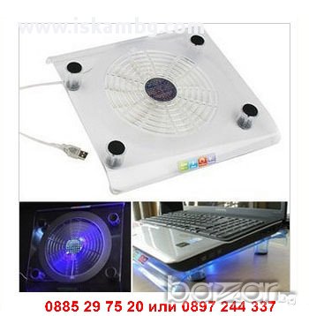 Охладител за лаптоп с голям вентилатор - код NB-7, снимка 8 - Лаптоп аксесоари - 13038673