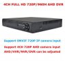 2018г. AHD-М 720p AHR IP NVR 4 Канален DVR За Ahd-М / 720Р / 1080H Аналогови или IP Камери, снимка 2