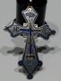 Стар сребърен,сребро 84, руски кръст с емайл-19в.