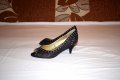 TESORI - 100% Оригинални луксозни италиански дамски обувки / ТЕСОРИ / Ток / Блестящи , снимка 1