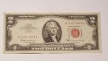 $ 2 DOLLARS RED SEAL 1963 Birthday Note 11.01.1949, снимка 2