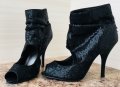 Дамски елегантни обувки с паети, снимка 1 - Дамски обувки на ток - 20820577