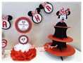 украса за погача на тема Мини Маус в червено, снимка 8