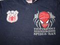 Тъмно син суетшърт Marvel - Spider man размер 4-5 г. , снимка 2