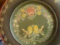 Холандска ръчно изработена изрисувана дървена чиния , снимка 3