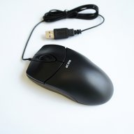 Оптична ергономична мишка черна USB DPI=1000, снимка 1 - Клавиатури и мишки - 17441144