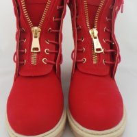 Дамски обувки Sonic-Red, снимка 4 - Дамски ежедневни обувки - 25859276