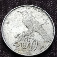 200 рупии Индонезия 2003, снимка 2 - Нумизматика и бонистика - 25183016