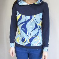 Дамска блуза с качулка, снимка 3 - Блузи с дълъг ръкав и пуловери - 9735098