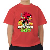 Детска тениска на ANGRY BIRDS с авторски дизайн! Бъди различен, поръчай модел по твой дизайн!, снимка 5 - Детски тениски и потници - 11453238
