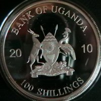 100 шилинга 2010(Lion), Уганда, снимка 2 - Нумизматика и бонистика - 25917719