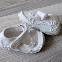 Пантофки "КК" бели + стелки, снимка 3 - Бебешки обувки - 21558983