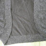  Къса жилетчица в черно с ламе T A L L Y W E I J L, нова, размер м, снимка 4 - Жилетки - 9926388