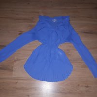 Синя дамска риза , снимка 1 - Ризи - 23805291