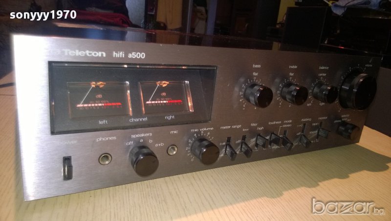 teleton a500 hi-fi stereo amplifier-300watts-внос швеицария, снимка 1