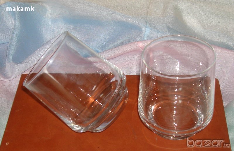 Кристални негравирани чаши, Кварц Сливен , снимка 1