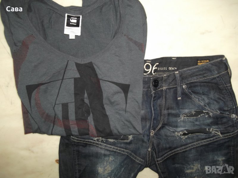 Къси дънки и блуза G-STAR   дамски,Л, снимка 1