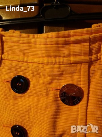 Дам.пола-"YVES SAINT LAURENT"-/памук/,цвят-оранжев. Закупена от Италия., снимка 8 - Поли - 23677247