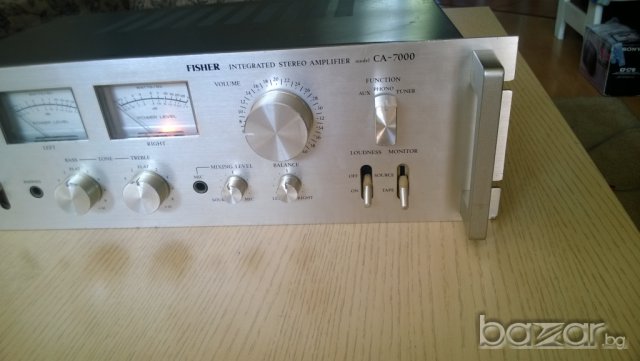 fisher ca-7000-stereo amplifier-made in japan-с чистачки нов внос швеицария, снимка 11 - Ресийвъри, усилватели, смесителни пултове - 7828973