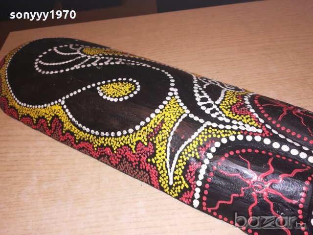 поръчана-голяма цветна маска за стена-80х17х8см-дървена с релеф, снимка 16 - Колекции - 21007869