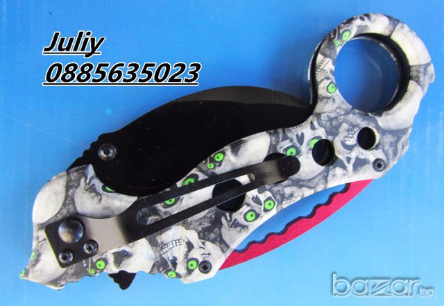 Карамбит Wild Wolf /черепи/, снимка 4 - Ножове - 17297641