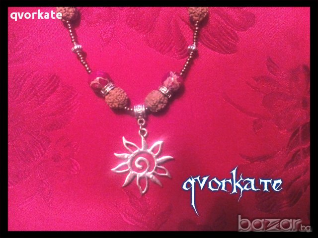 Колие и обеци Слънце, снимка 2 - Бижутерийни комплекти - 14035431