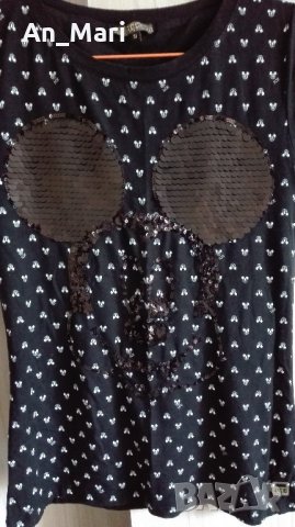 ICEBERG дамска блузка с пайети, снимка 2 - Тениски - 21706542