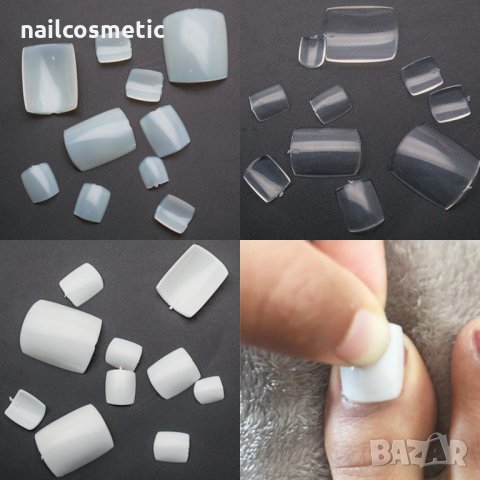 100 бр. нокти за педикюр 