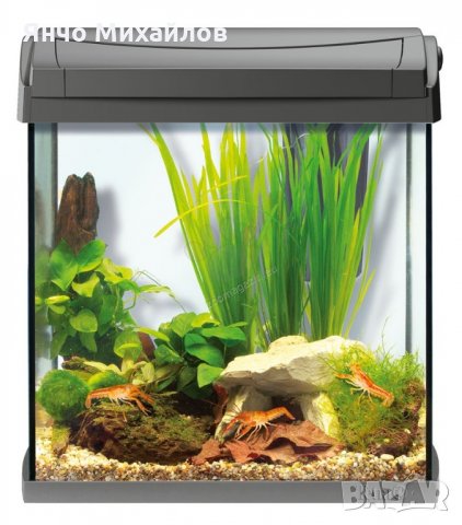 Аквариум за рибки 55 литра с ЛЕД осветление с помпа и филтър , снимка 2 - Аквариуми - 21899006