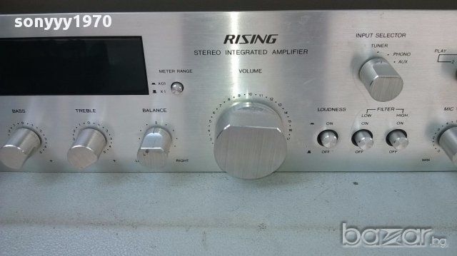rising sc-3 stereo amplifier-made in japan-250watts-внос швеицария, снимка 6 - Ресийвъри, усилватели, смесителни пултове - 18166664