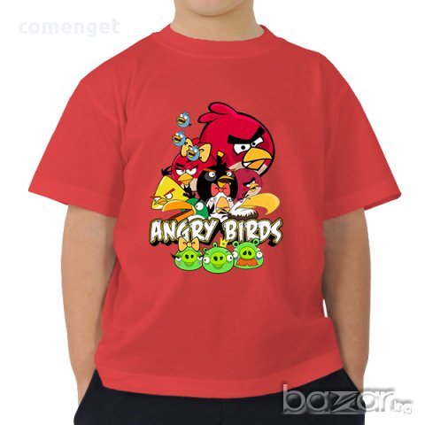 Детска тениска на ANGRY BIRDS с авторски дизайн! Бъди различен, поръчай модел по твой дизайн!, снимка 5 - Детски тениски и потници - 11453238