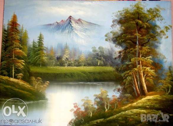 -20%Продавам картини с размери 90 х 120 см. рисувани с маслени бои върху платно ,бартер за лапто, снимка 8 - Картини - 20692080