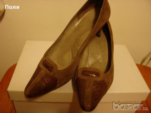 Продавам обувки от естестен велур N 38, снимка 4 - Дамски обувки на ток - 15921754