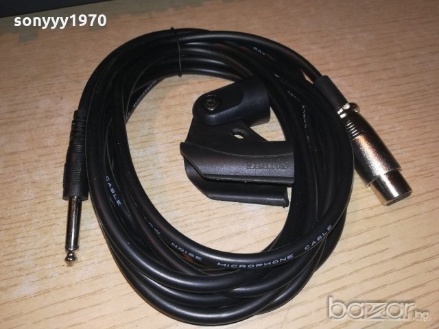 shure държач-30ЛВ и кабел-45ЛВ-за микрофон, снимка 14 - Микрофони - 20529139