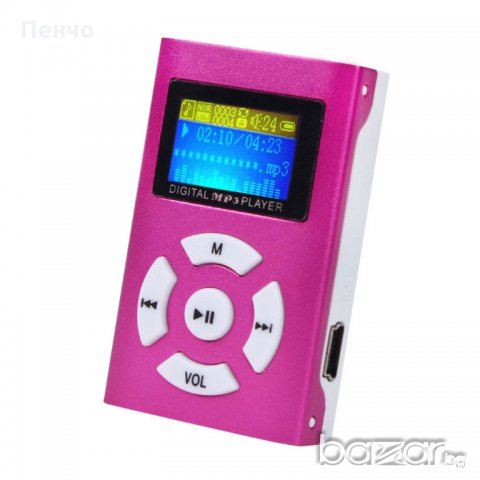 USB MP3 Player плеър с дигитален LCD екран за музика 32GB Micro SD TF Card, снимка 7 - MP3 и MP4 плеъри - 20101381