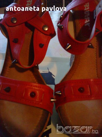 червени сандали, снимка 5 - Сандали - 14631041