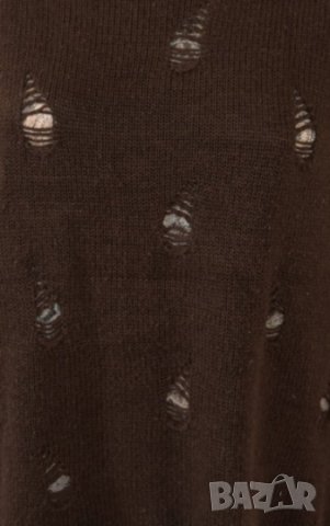 Pina Lia дамска вълнена кафява блуза пуловер, снимка 5 - Блузи с дълъг ръкав и пуловери - 23495422