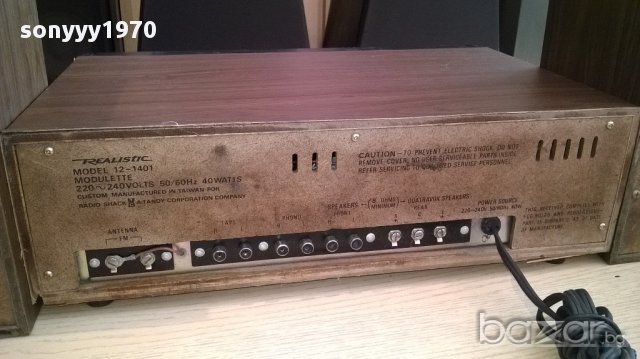 realistic modulette 12-1401 made in taiwan-внос швеицария, снимка 17 - Ресийвъри, усилватели, смесителни пултове - 12543091