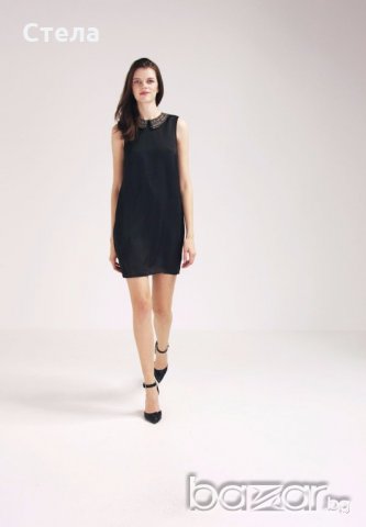 VILA  дамска черна рокля, официална / ежедневна / вечерна / нова, с етикет, черна, снимка 5 - Рокли - 18539283