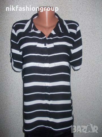 Риза рае черно и бяло, L, XL размер