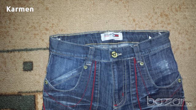 Дънки Tommy Hilfiger- 8г +ризка подарък, снимка 3 - Детски панталони и дънки - 12366177